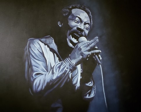 Gary Storck, Wilson Pickett, peinture, 2019